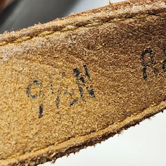 SAS Womens Huggy Cross Strap Sandals Size 9.5 N Brown Leather Comfort Shoes - Picture 6 of 9